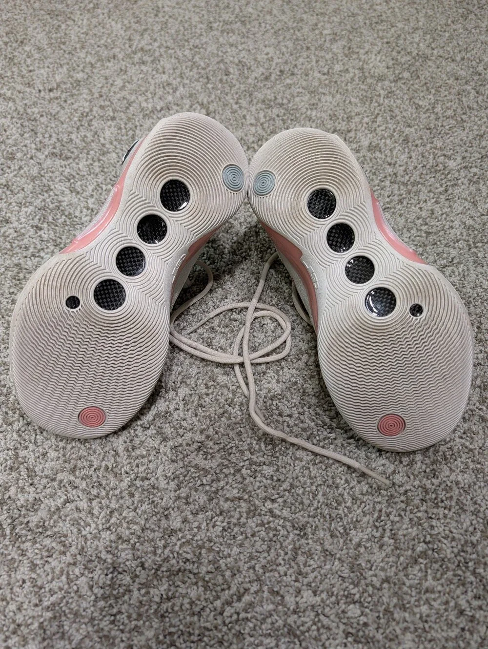 Men's Athletic Shoes - Pastel White Pink Blue